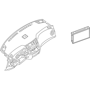 Nissan 28387-9PB0D Controller Assembly-Display & It Master