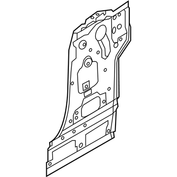 Nissan 76530-1GR0A Pillar Assy-Lock,Inner RH