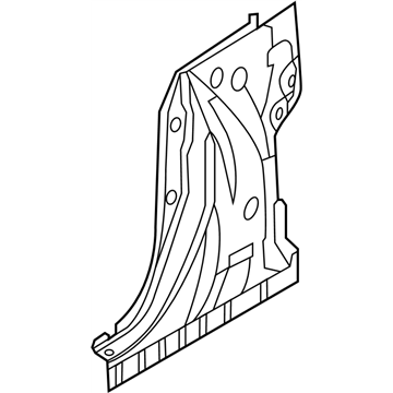 Nissan 76515-1GR0A Reinforce-Lock Pillar,Outer LH