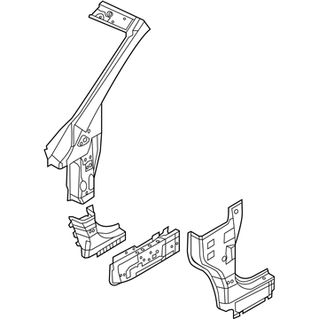 Nissan 76210-1GR0A Pillar-Front,Outer RH