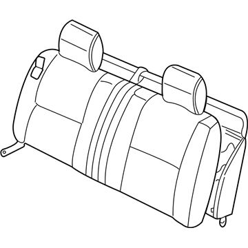 Nissan 88600-9Z863 Back Assy-Rear Seat