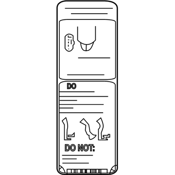 Nissan 81990-9TG0A Label-Auto Door