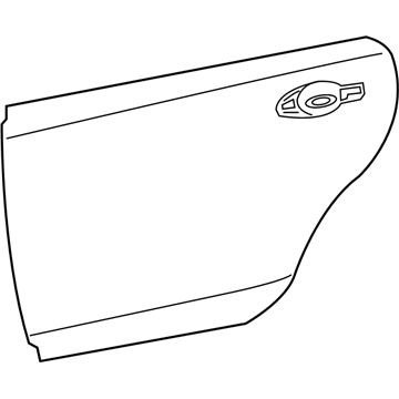 Nissan 82152-3TA0A Panel-Rear Door,Outer RH