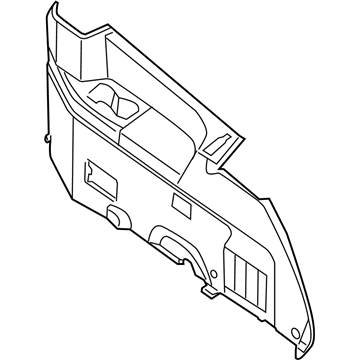 Nissan 84951-5Z001 Finisher-Luggage Side,Lower LH