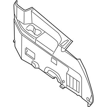 Nissan 84951-ZF90B Finisher-Luggage Side,Lower LH