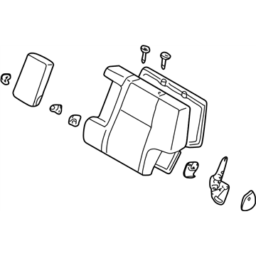 Nissan 88650-2W507 Back Assembly-Rear Seat,L