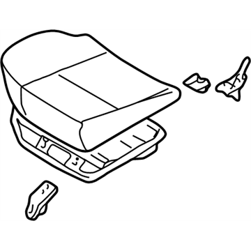 Nissan 88300-5W602 Cushion Assy-Rear Seat,RH