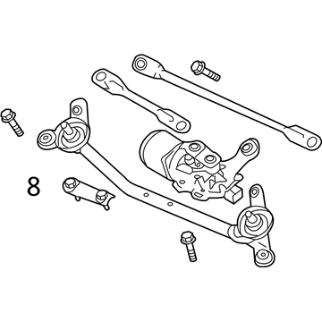 Nissan 28800-3AN1A Drive Assy-Windshield Wiper