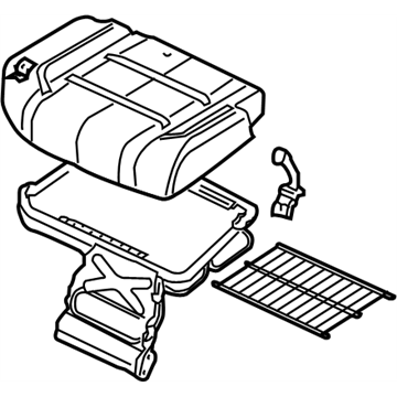 Nissan 88350-ZV50B Cushion Rear Seat LH