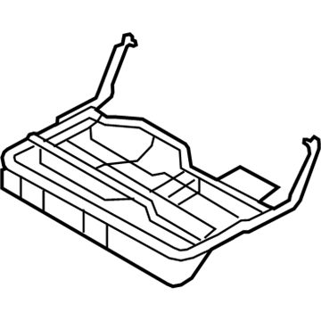 Nissan 88305-1AA0A Pad & Frame Assy-Cushion,Rear Seat RH