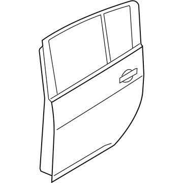 Nissan H210M-3NAMA Door Assy-Rear,RH