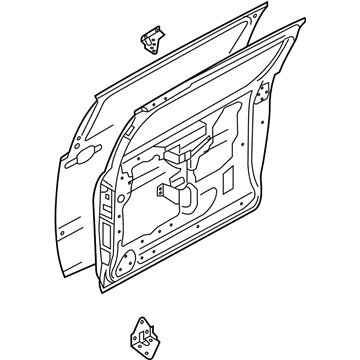 Nissan 82100-5Z031 Door Assembly-Slide, RH