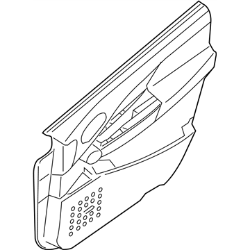 Nissan 80901-5Z001 FINISHER Assembly-Front Door,L