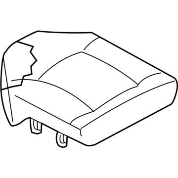 Nissan 88300-7Z801 Cushion Assy-Rear Seat,RH