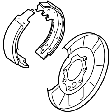 Nissan 44000-4BA1A Brake Assy-Parking,Rear RH