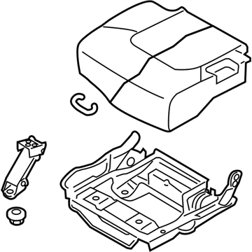 Nissan 89300-5ZU2B Cushion Assy-3rd Seat,RH