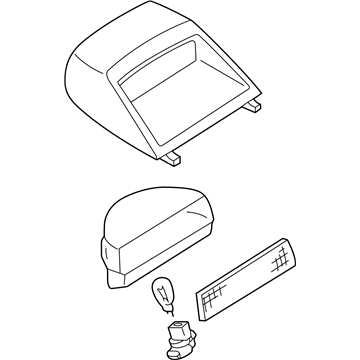 Nissan 26590-2Y001 Lamp Assembly-Stop