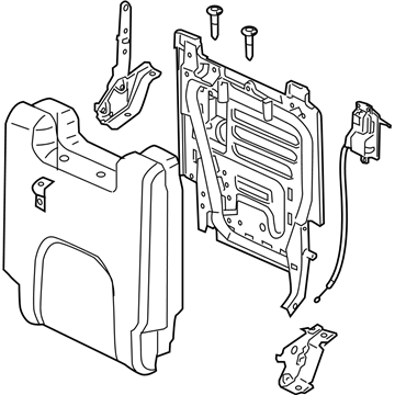 Nissan 89600-ZP42C Back Assembly - 3RD Seat, R
