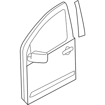 Nissan 80100-7S230 Door-Front,RH