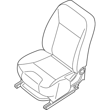 Nissan 87601-ET00B Back & Cushion & Adjuster Assy