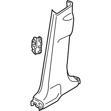 Nissan 76936-1AA0B GARNISH-Lock Pillar ,Lower RH