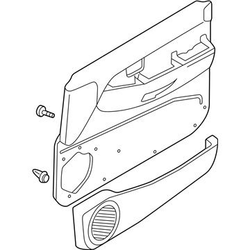 Nissan 80901-0W202 Finisher Assy-Front Door,LH