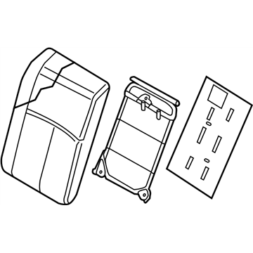 Nissan 88650-4RC0A Back-Rear Seat LH