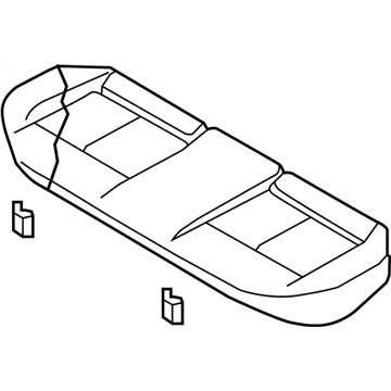 Nissan 88300-9DD6B Cushion Assembly Rear Seat