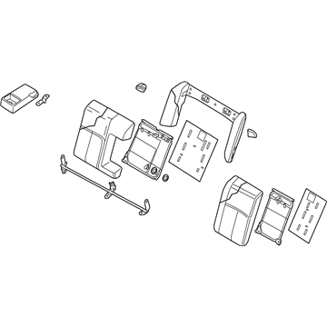 Nissan 88600-4RB0A Back Assy-Rear Seat