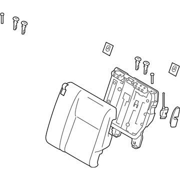 Nissan 88650-1KC5A Back Assy-Rear Seat