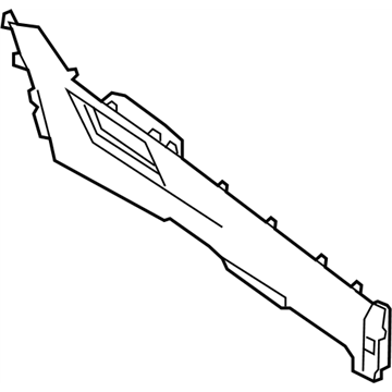 Nissan 96907-5AA0B FINISHER-Console,RH