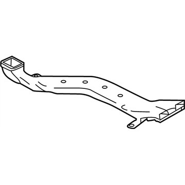 Nissan 27832-1JA0A Duct-Heater Floor Rear RH