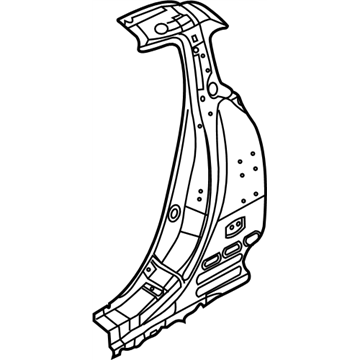 Nissan 76514-1EA0A Reinforce-Lock Pillar,Outer RH