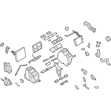 Nissan 27110-JF10A Heating Unit Assy-Front