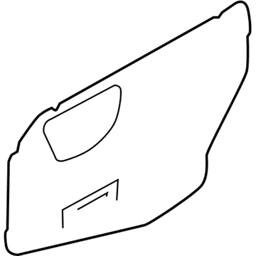 Nissan 82861-1KM0B Seal Rear Door