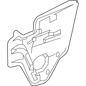 Nissan 82861-5AA0A Screen-Sealing,Rear LH