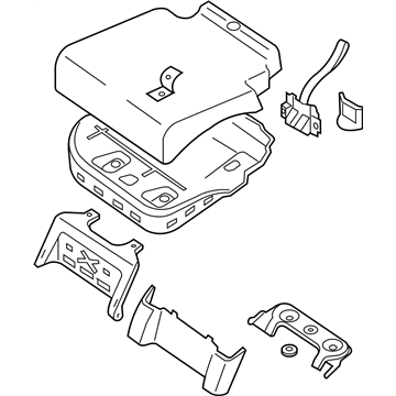 Nissan 88310-EA100 Cushion Assembly-Rear Seat Center