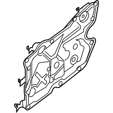 Nissan 80774-JB100 Base-Front Door Module,RH