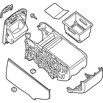 Nissan 96915-ZM70A Console-Lower