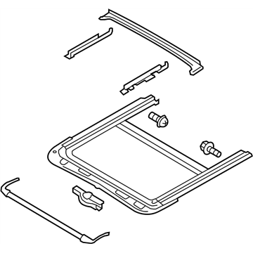 Nissan 91306-1V91A Rail Complete-SUNROOF