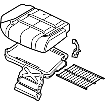 Nissan 88300-7S512 Cushion Assembly-Rear Seat,R