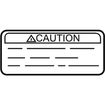 Nissan K9060-1A45A Label-Caution,Spoiler