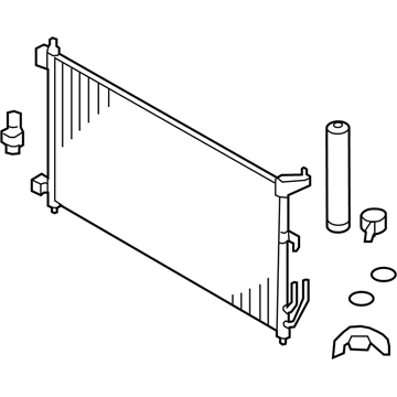 2014 Nissan Cube A/C Condenser - 92100-1FA0A