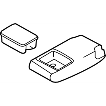 Nissan 88700-3VM1A Rear Seat Armrest Assembly