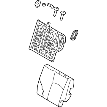 Nissan 88650-3VM0A Back Assy-Rear Seat,LH