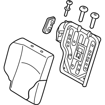 Nissan 88600-9MB0A Back Assy-Rear Seat