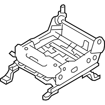 Nissan 87301-EZ34A Frame Assy-Cushion,Front Seat RH