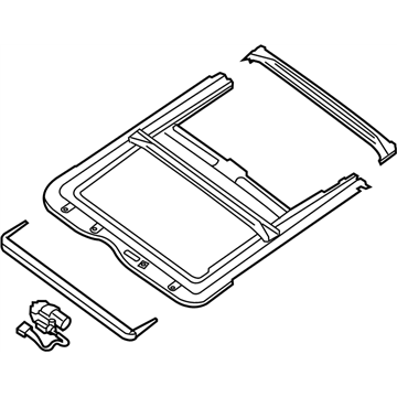 Nissan 91306-ET010 Rail Complete-SUNROOF