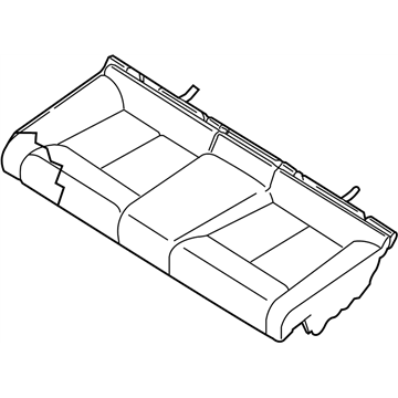 Nissan 88300-ZX30B Cushion Assembly Rear Seat