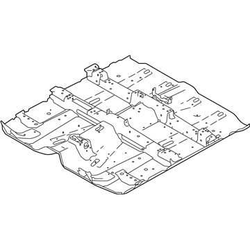 Nissan 74300-5AA0A Floor Assy-Front